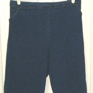 Just My Size Pants - Blue Denim Capris/Skimmers 4X 26/28 Just My Size Pants - Blue Denim Capris/Skimmers 4X 26/28